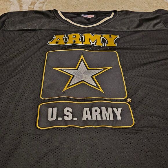 US Army Black Embroidered Football Jersey Size XL - Picture 5 of 8